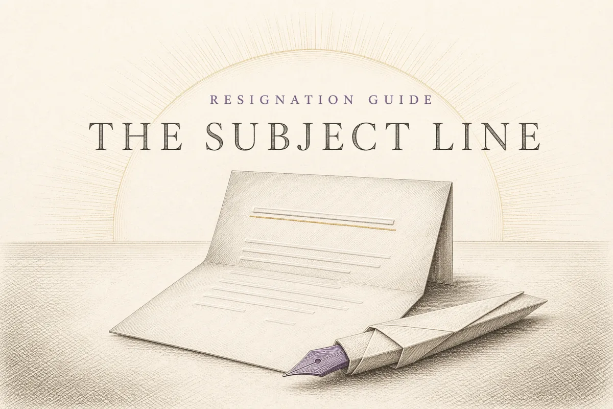 Quick and Easy: How to Write a Resignation Letter Subject